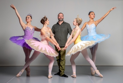 Adam James Holms  and ballerinas 
