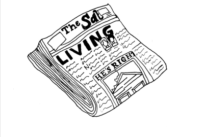 Illustration of a newspaper