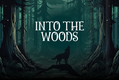 Poster for upcoming musical into the woods