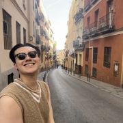 Photo of Christian in Madrid, Spain, city street in the background 