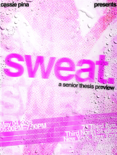 Pink textured graphic with condensation marks