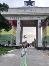 Sam Radinsky smiling in Ghana