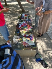 street art and graffiti walking tour that ended in a hands-on stencil and spray workshop