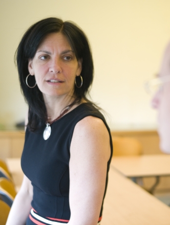 faculty members talking to each other