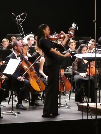 Orchestra with soloist