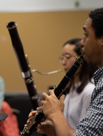 Musicians rehearsing
