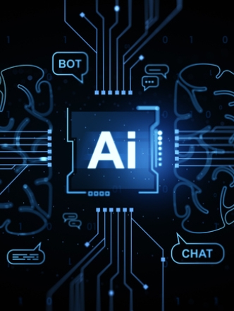 Image of an AI digital brain